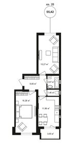 55,4 м², 2-комнатная квартира 8 709 750 ₽ - изображение 25