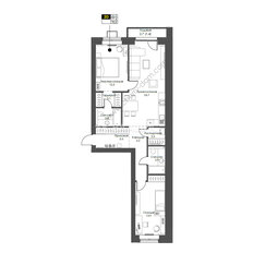 Квартира 78,8 м², 2-комнатная - изображение 2