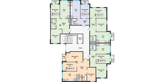 49 м², 1-комнатная квартира 6 850 000 ₽ - изображение 80