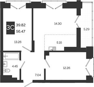 Квартира 59,1 м², 2-комнатная - изображение 2