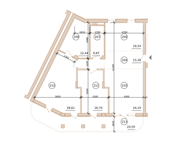 Квартира 128 м², 3-комнатная - изображение 1