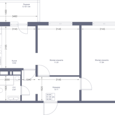 Квартира 52,9 м², 2-комнатная - изображение 2