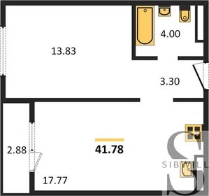 42,6 м², 1-комнатная квартира 6 999 000 ₽ - изображение 95