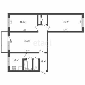 Квартира 61,3 м², 3-комнатная - изображение 5