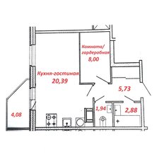 Квартира 40 м², 1-комнатная - изображение 3