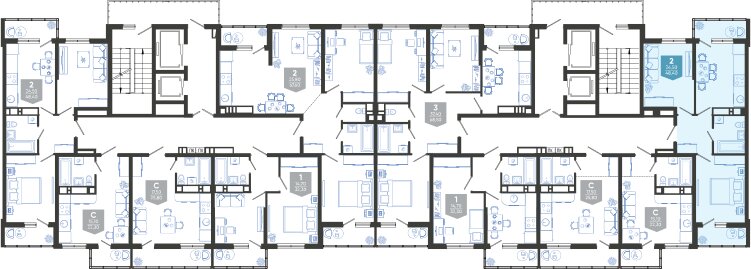 Квартира 48,4 м², 2-комнатная - изображение 2