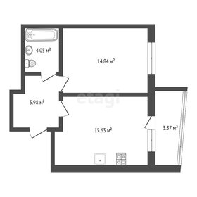 43,8 м², 1-комнатная квартира 4 990 000 ₽ - изображение 39