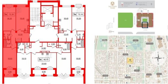 Квартира 72,3 м², 2-комнатная - изображение 2