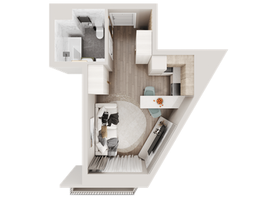 26,3 м², квартира-студия 1 970 000 ₽ - изображение 40