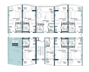 102,9 м², 3-комнатная квартира 29 300 000 ₽ - изображение 100