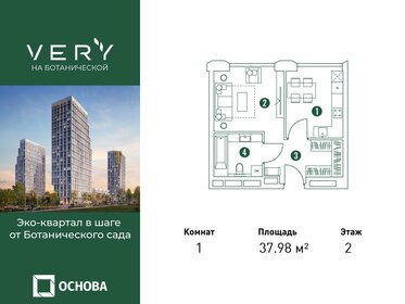 38,5 м², 1-комнатные апартаменты 17 483 540 ₽ - изображение 70