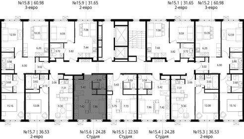 24,3 м², квартира-студия 5 023 129 ₽ - изображение 2