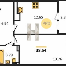 Квартира 38,5 м², 1-комнатная - изображение 4