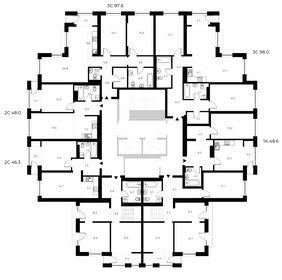 Квартира 98 м², 3-комнатная - изображение 2