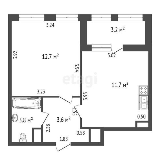 35 м², 1-комнатная квартира 10 000 000 ₽ - изображение 1