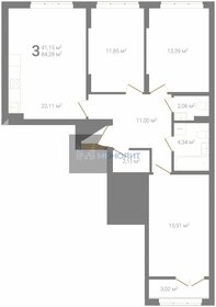 77,8 м², 3-комнатная квартира 9 900 000 ₽ - изображение 99