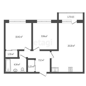 Квартира 55,1 м², 2-комнатная - изображение 2