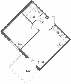 46,8 м², 1-комнатная квартира 6 638 363 ₽ - изображение 18
