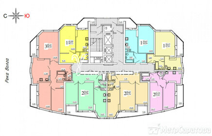 Квартира 66,5 м², 2-комнатная - изображение 1