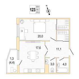 28,6 м², квартира-студия 5 850 000 ₽ - изображение 98
