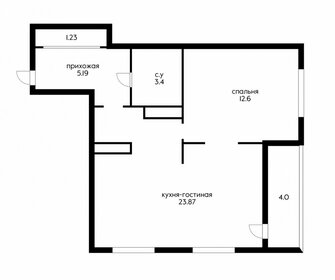 Квартира 45,6 м², 1-комнатная - изображение 1