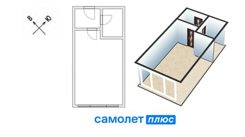 Квартира 24,9 м², студия - изображение 1