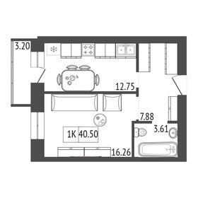 44 м², 1-комнатная квартира 5 300 000 ₽ - изображение 12