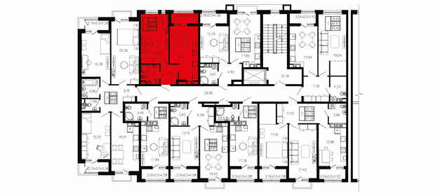 41,3 м², 1-комнатная квартира 4 752 950 ₽ - изображение 36