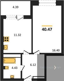 50,4 м², 1-комнатная квартира 5 350 000 ₽ - изображение 49