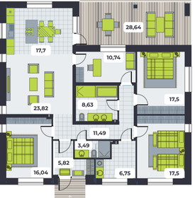 175,2 м² дом, 15,7 сотки участок 14 784 985 ₽ - изображение 25