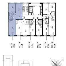 Квартира 73 м², 2-комнатная - изображение 2