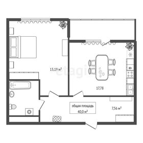 Квартира 40 м², 1-комнатная - изображение 1