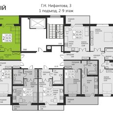 Квартира 56 м², 2-комнатная - изображение 2