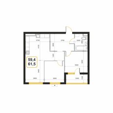 Квартира 61,5 м², студия - изображение 2