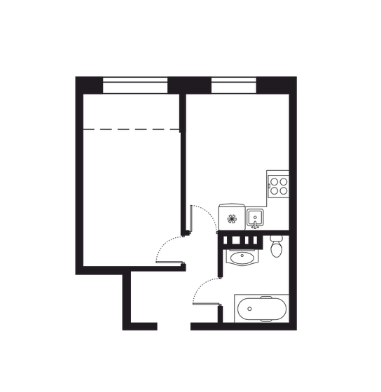 39 м², 2-комнатная квартира 8 796 344 ₽ - изображение 1