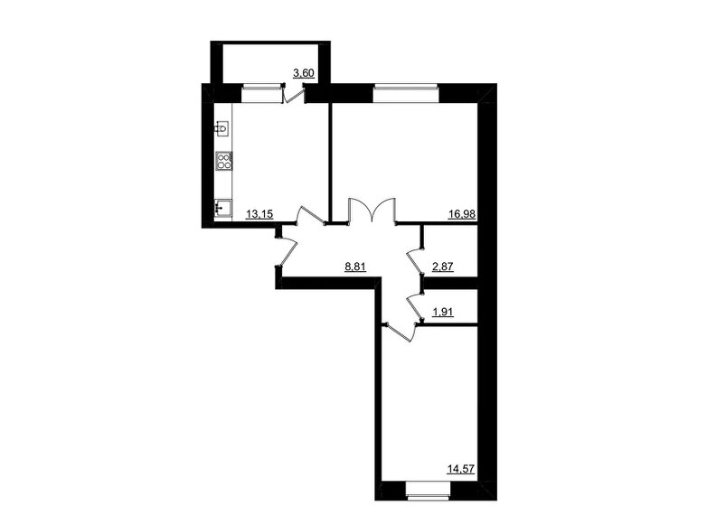 60 м², 2-комнатная квартира 4 859 190 ₽ - изображение 1