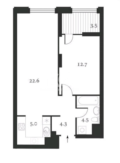 49,1 м², 2-комнатная квартира 10 150 000 ₽ - изображение 1