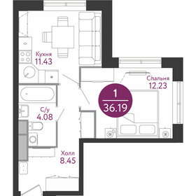 34,7 м², квартира-студия 12 761 400 ₽ - изображение 16
