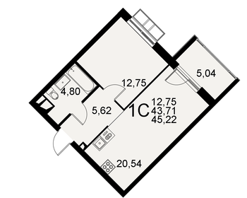 32 м², 1-комнатная квартира 4 045 000 ₽ - изображение 66