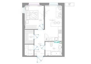 51,4 м², 1-комнатная квартира 6 800 000 ₽ - изображение 26