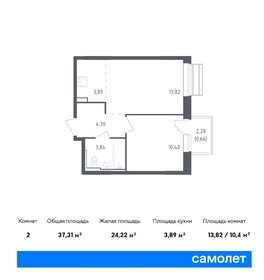 37,3 м², 1-комнатная квартира 7 021 925 ₽ - изображение 20