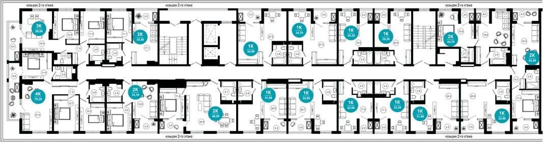 36,9 м², 1-комнатные апартаменты 27 306 000 ₽ - изображение 9