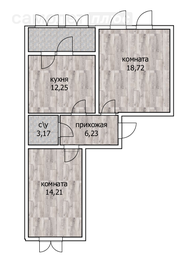 54,5 м², 2-комнатная квартира 5 600 000 ₽ - изображение 31