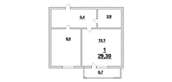 24,7 м², 1-комнатная квартира 3 850 000 ₽ - изображение 17