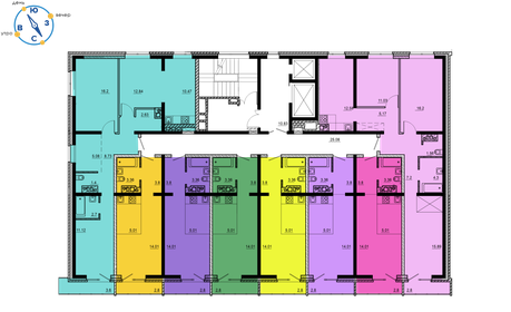 Квартира 76,7 м², 3-комнатная - изображение 2