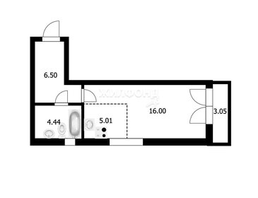 Квартира 31,8 м², студия - изображение 1