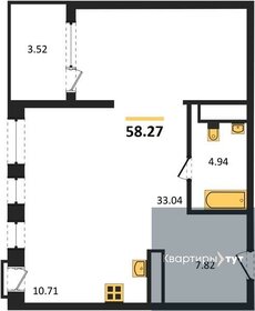 55,6 м², 2-комнатная квартира 8 840 838 ₽ - изображение 27