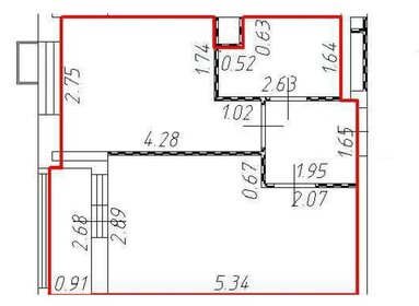 Квартира 31,2 м², 1-комнатная - изображение 1