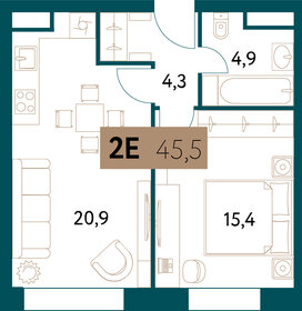 37 м², 2-комнатная квартира 13 650 000 ₽ - изображение 136