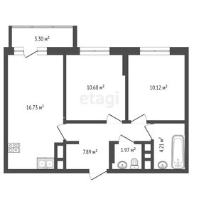 Квартира 51,6 м², 2-комнатная - изображение 2